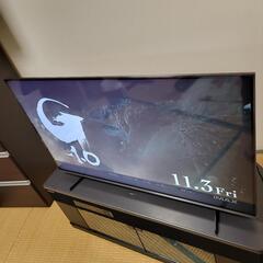 超美品 極細ベゼル／４Ｋチューナー内蔵TV／YouTube★☆Hisense４３型液晶テレビの画像