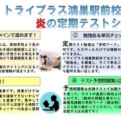鴻巣市で塾をお探しなら、１：２の個別指導塾「トライプラス鴻巣駅前校」で体験してみて！の画像