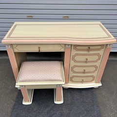イタリア家具 ドレッサー 鏡台 ロココ 洋風 西洋家具 インテリア　アンティークの画像