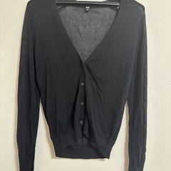 UNIQLO ブラック 長袖カーディガン L