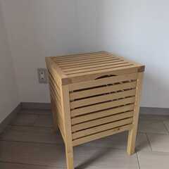 🪑【無料】IKEA MOLGER（モルゲル）収納スツール／キャビネットスツールの画像