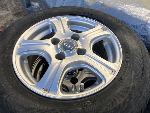 購入者さま決まりましたm(_ _)m 
155\80r13 　社外アルミホイールタイヤ