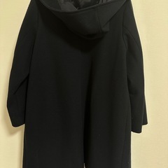 GLOBAL WORK フード付きコート ネイビーの画像