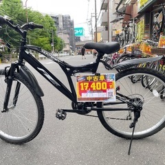 かっこいいクロスバイク　ブラック