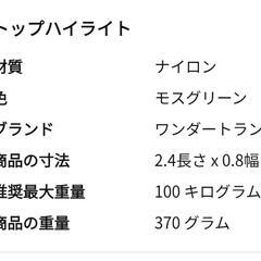最終値下げ未使用　ハンモック　カーキ色のようなグリーン　モスグリーン　100kgまでの画像