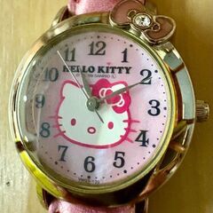腕時計 時計 シチズン/CITIZEN Q&Q Hello Kitty (ハローキティ) アナログ ピンク VW23-130 レディース　電池切れの画像