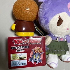 クロミビッグぬいぐるみ、アンパンマンライティングドール2、トムとジェリーマグカップ&コースターの画像