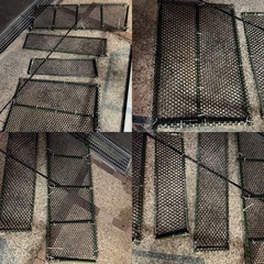 出品中の舟の自作の網の写真です。