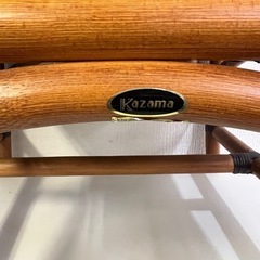 【Kazama】カザマ ラタン アームチェア 肘掛け椅子 インテリア 家具 同椅子4点在庫有 籐製 椅子 アジアンテイスト 中古家具 4客有 お得な割引特典あり！の画像