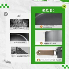 キャンプ⭐軽量アルミ製クッカーセット アウトドア鍋 フライパン ケトル 登山の画像