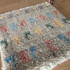 ギャッベ　チェアパット2枚セットの画像