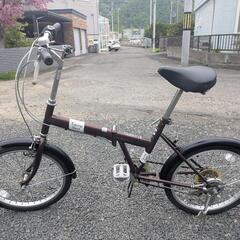 20インチ折り畳み自転車　6段ギア付き　軽整備済　乗って帰れます。の画像