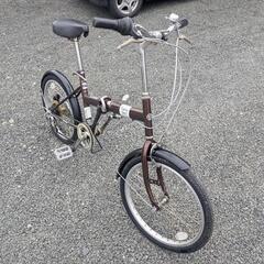 20インチ折り畳み自転車　6段ギア付き　軽整備済　乗って帰れます。の画像