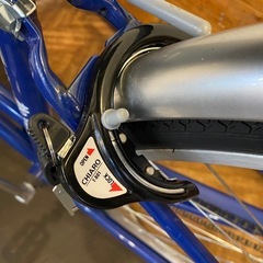 27インチ自転車　シングルギア　ブルーの画像