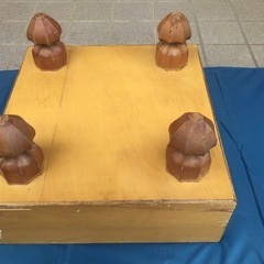 囲碁盤 重さ15.4kg  452mm 横約429mm 高さ約267mm 囲碁 　　の画像