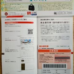 日本航空株主優待券1枚