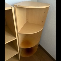 ニトリ カラーボックス ブラウン 2個セット ワイドサイズ コーナー用の画像