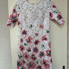 BE RADIANCE 花柄レース ワンピース 半袖