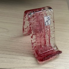 江戸硝子　携帯スタンド　日本製 の画像