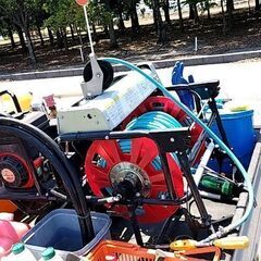 共立動力噴霧機　自走式　自動巻取り　100m 2022製の画像
