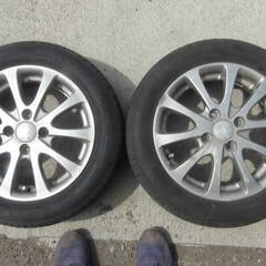 155/65R14 14×4.5J ガリ傷あり アルミホイ…