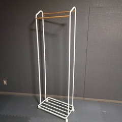 ハンガーラック キャスター付き　tower タワー ホワイト　山...