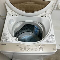 洗濯機 TOSHIBA AW-5G8 　高さ 95.7cm、幅 56.3cm、奥行き 58.0cmの画像