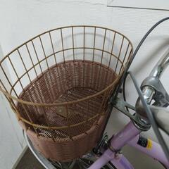 自転車　22インチ　パープルの画像