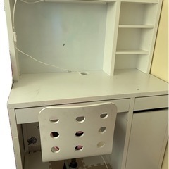 早い方‼️IKEA ホワイトボード　ライト付き　机と椅子セット　...