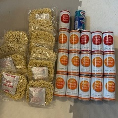 袋麺とジュース