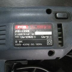 リョービ　電動ドリル　PD-12VR  動作確認済みの画像