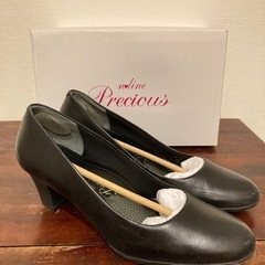 パンプス　黒　25cm 美品　箱付きの画像