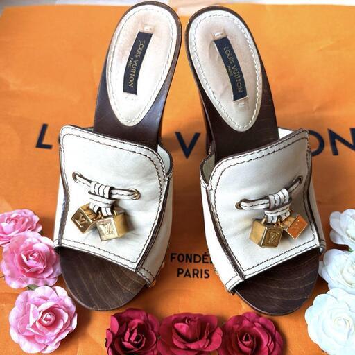 【再入荷】 Louis サボサンダル ベージュ Vuitton 靴