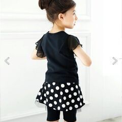 キッズ bee des bee スカート付きレギンスの画像