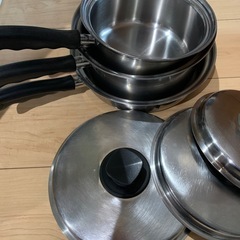 【高級】厚手ステンレス　ビタクラフト７層　
フライパン　　鍋の画像