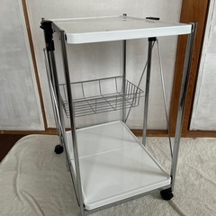 キャスター付き折り畳みスチールワゴン