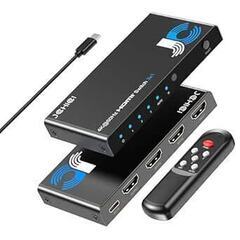 4K安定版 HDMI 切り替え器 3入力1出力 セレクター リモコン付