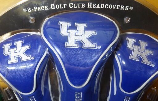 (決まりました)【新品・未開封】米国ケンタッキー州立大学　ゴルフクラブヘッドカバー3点