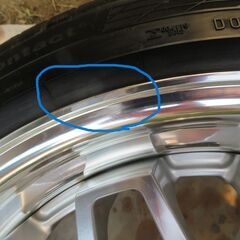 美品　アルミホィールタイヤ付き付きの画像