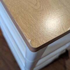 木目調天板チェスト (FD ライトブラウン) ニトリ 4棹の画像