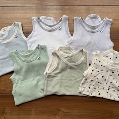 タンクトップ ロンパース 肌着 6点セット