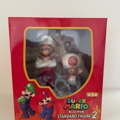 未開封スーパーマリオスタンダードフィギュア2ファイアマリオ&キノピオ
