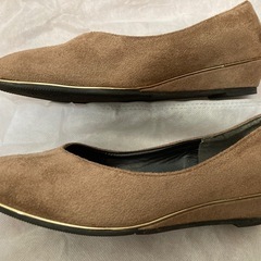 茶色パンプス 23.5cmの画像
