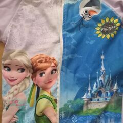 110ラッシュガード長袖★アナと雪の女王、オラフ、薄紫★ディズニーの画像