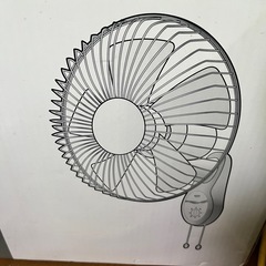 お取引中)壁掛け扇風機の画像