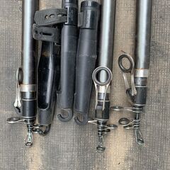 シマノ振り出し投げ竿　約4､2メートル　3本セットの画像