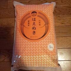 令和６年産山形県置賜産 はえぬき ５キロ 1等米 単一原料米１００%
