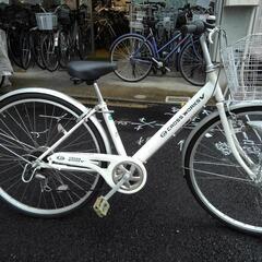 中古自転車３５４８　前後タイヤ新品！　２７インチ　６段ギヤ　LE...