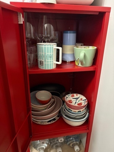 IKEA イケア LIXHULT リックスフルト レッド 廃盤カラー スチール IKEA