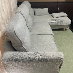 再募集します　Ｌ字ソファーグレーの画像
